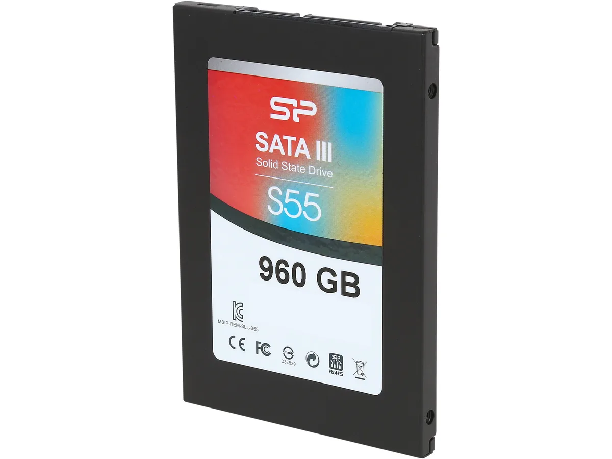 Silicon Power Silicon Power Slim S55 2.5" 960GB SATA III Internal SSD SP960GBSS3S55S25 — product photo
