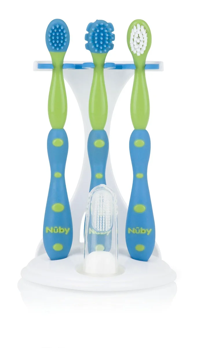  Nuby 4 Stage Oral Care Set Blue 92635 — product photo
