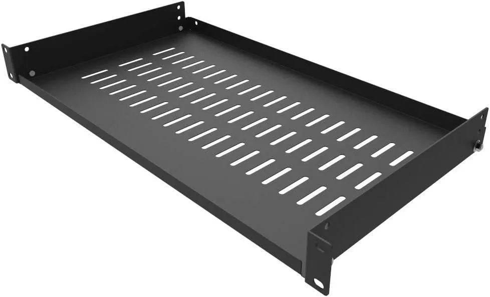 BFKK BFKK 1U Vented Cantilever Rack Shelf 10" (254mm) Depth 2-Pack — product photo