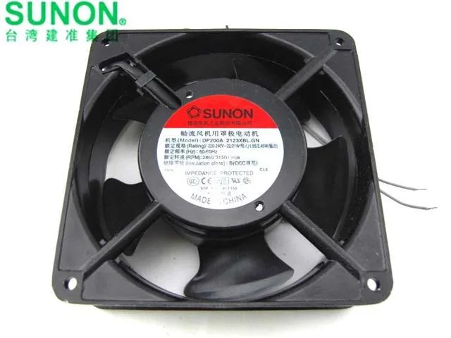 Zyvpee Zyvpee SUNON DP200A 2123XBL.GN 120x38mm AC 220V~240V 2-Wire Axial Case Fan — 商品写真