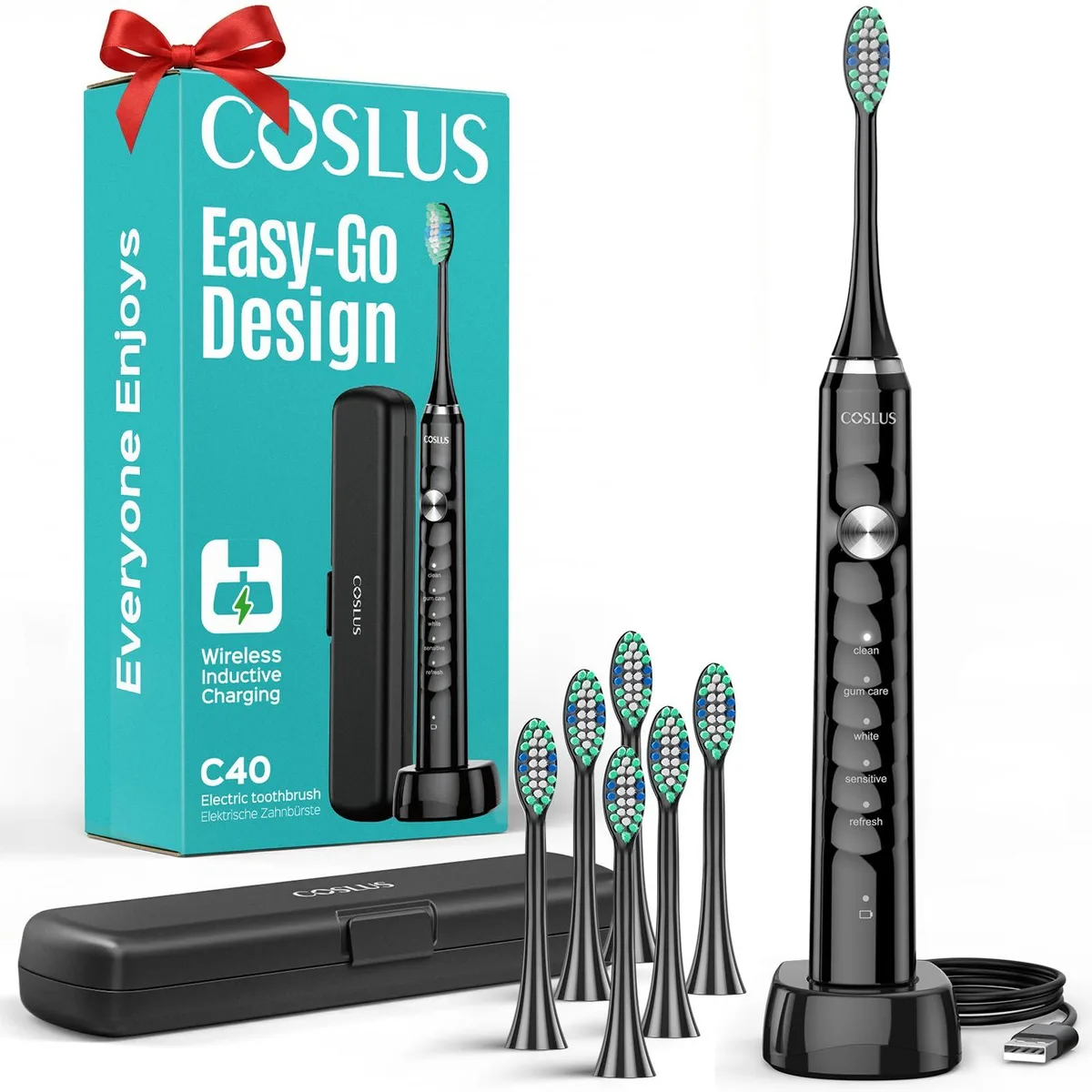  COSLUS C40 Sonic Electric Toothbrush 47000 VPM oral care — product photo