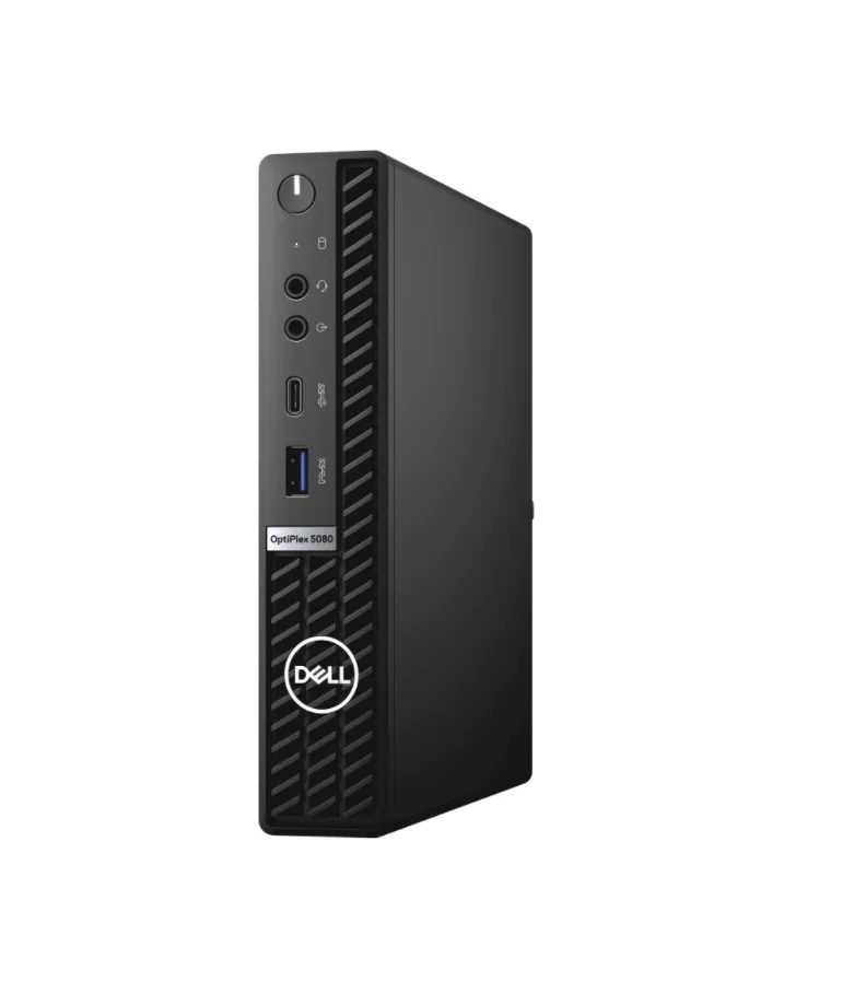 Small black Dell OptiPlex 5080 desktop tower