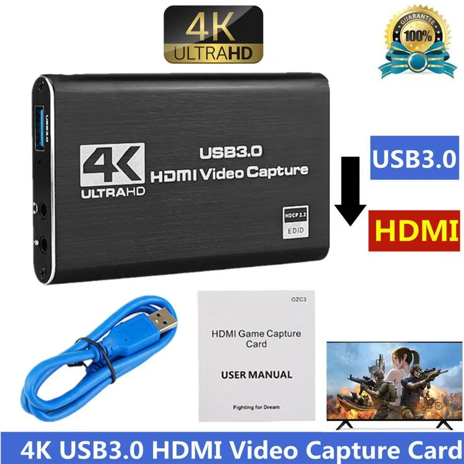 WRIARICH WRIARICH YCY-2353 4K USB 3.0 1080P 60FPS Video Audio Capture Card with HDMI Passthrough — снимка на продукта