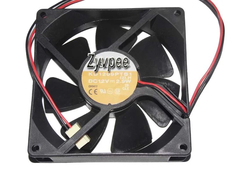 Zyvpee Zyvpee KD1209PTB1 90x25mm 12V 2.9W 2-Wire Case Fan — 제품 사진