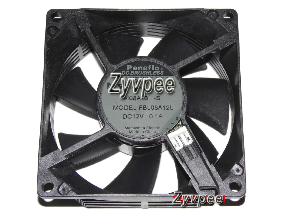 Zyvpee Zyvpee FBL08A12L 80mm 12V 0.1A ball bearing case fan — صورة المنتج