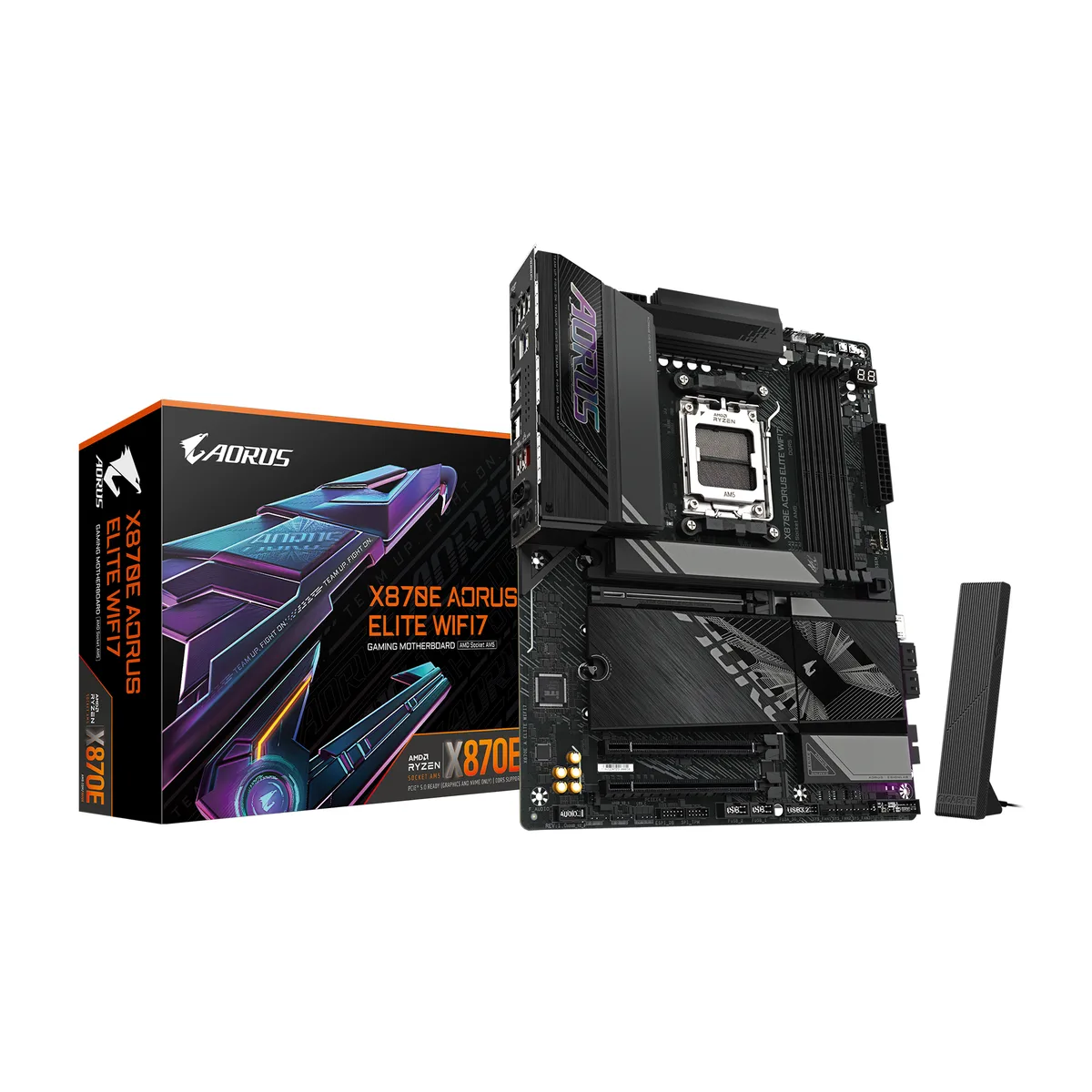 GIGABYTE GIGABYTE X870E AORUS ELITE WIFI7 AMD motherboard — product photo