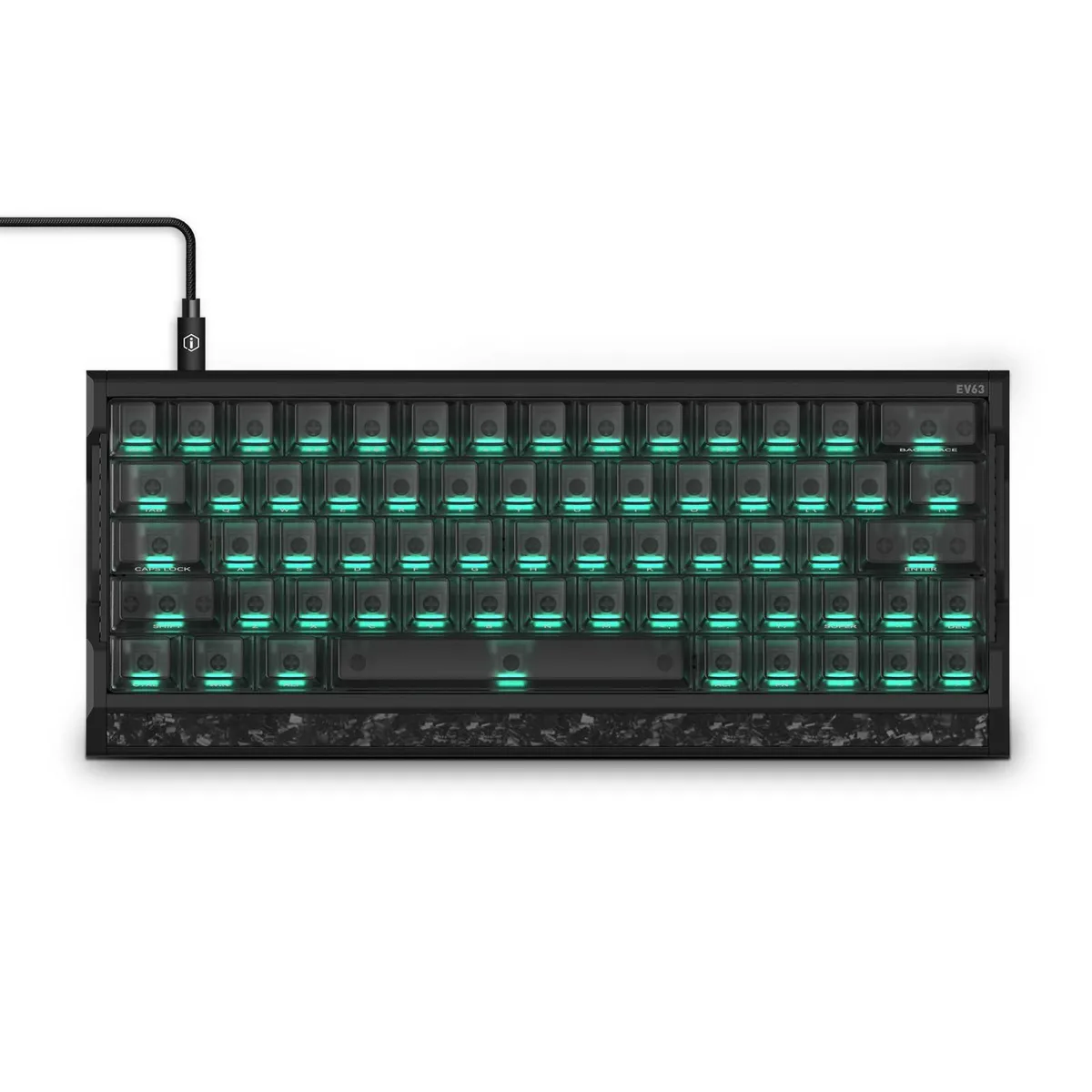 Vszerda Vszerda EV63 Hall Effect Magnetic Gaming Keyboard 60% Dark Side — 商品写真