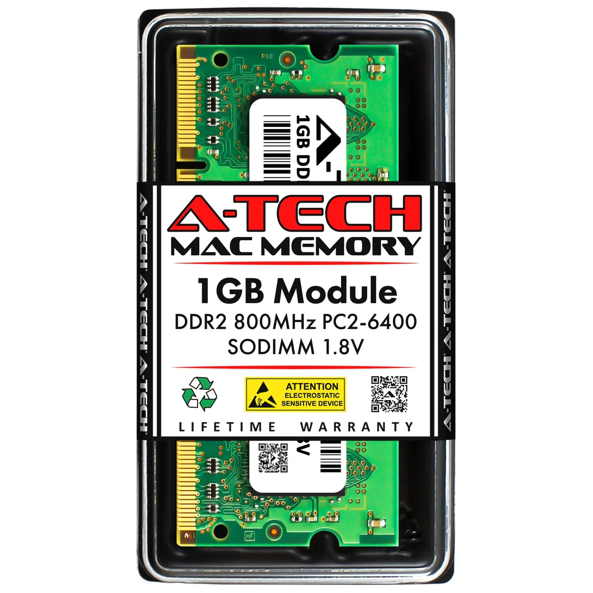 A-Tech A-Tech 1GB DDR2 800MHz PC2-6400 200-Pin SODIMM memory upgrade — produktbild