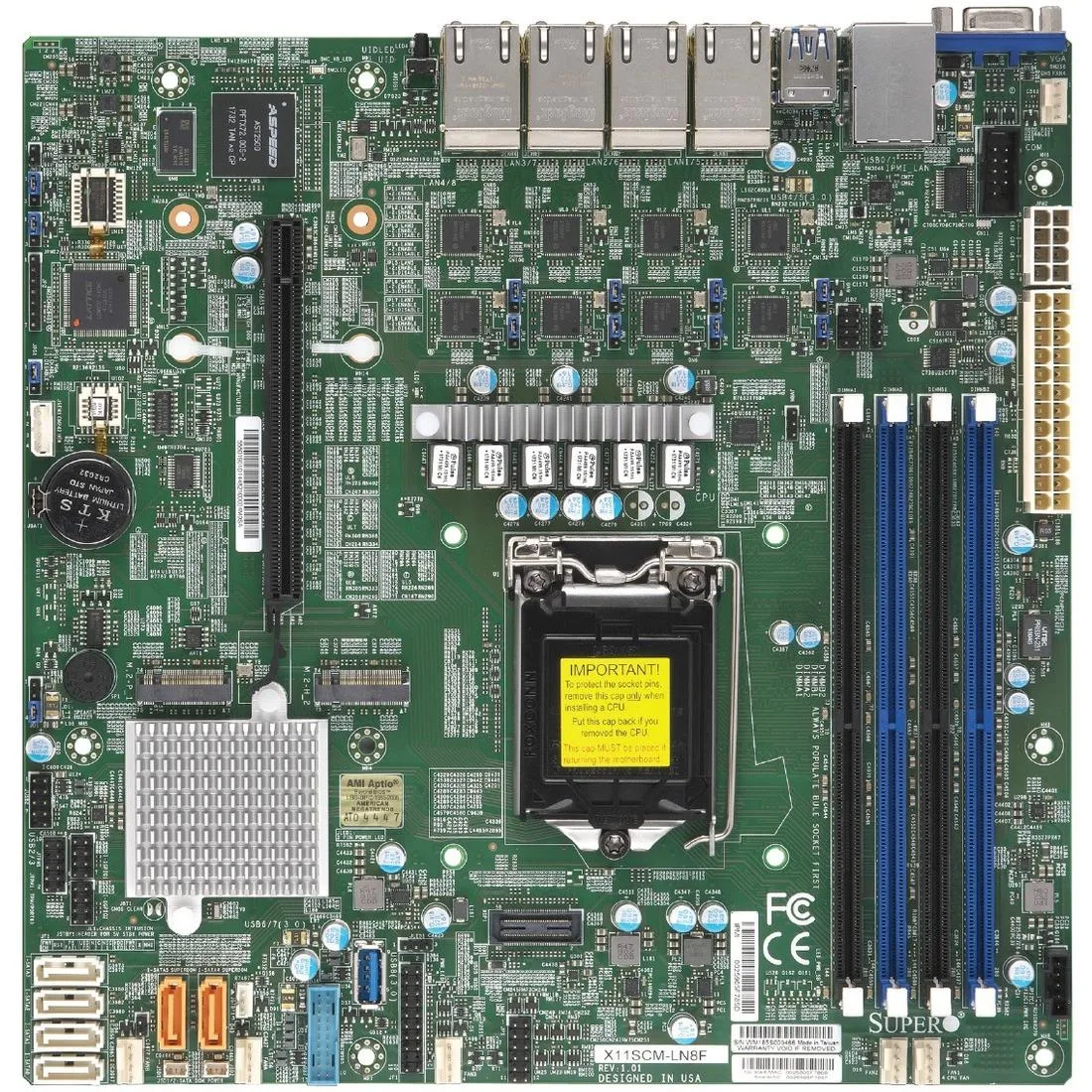Supermicro Supermicro MBD-X11SCM-LN8F-O server motherboard — tuotekuva