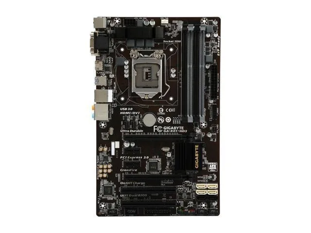 GIGABYTE GIGABYTE GA-B85-HD3 Intel Motherboard LGA 1150 DDR3 1600/1333 — photo du produit