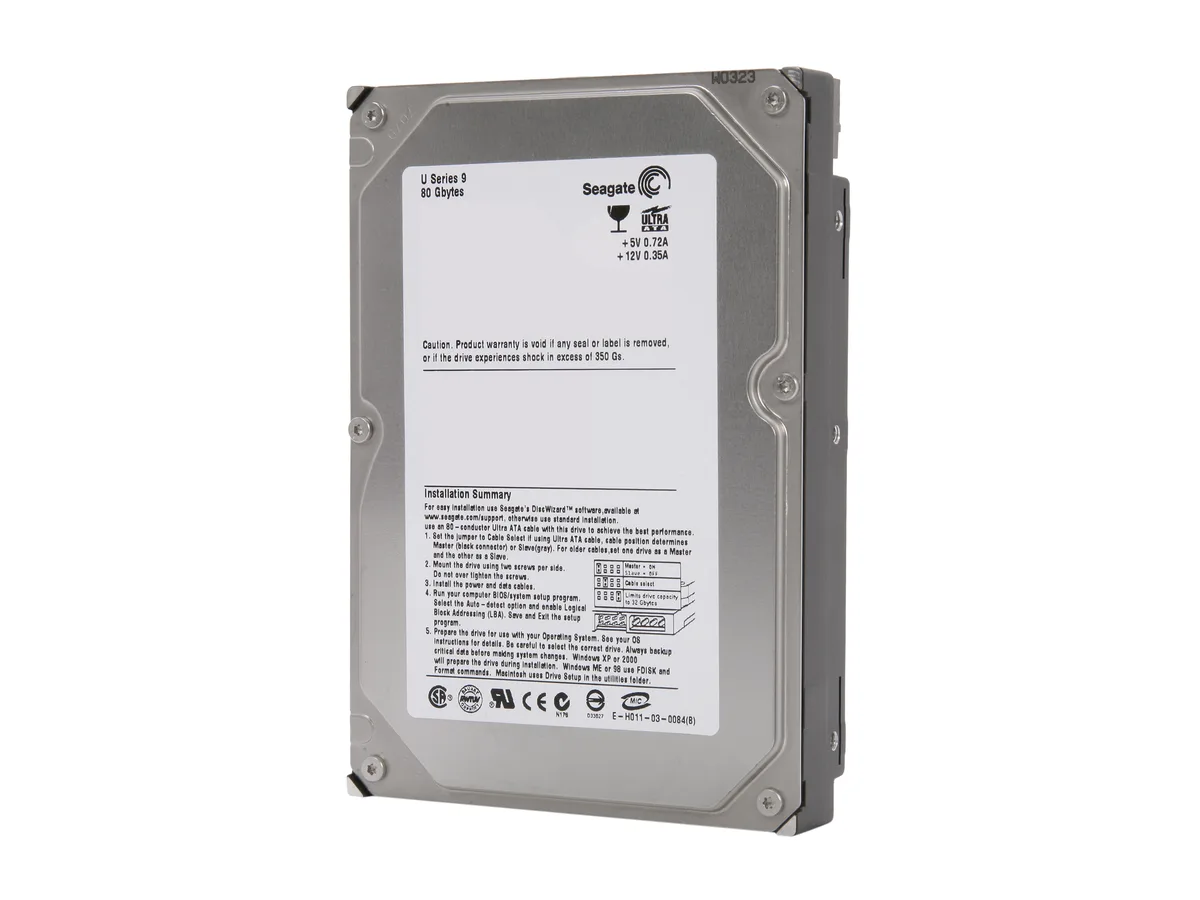 Seagate Seagate ST380012A 80GB IDE Ultra ATA100 3.5" 7200RPM internal hard drive — product photo