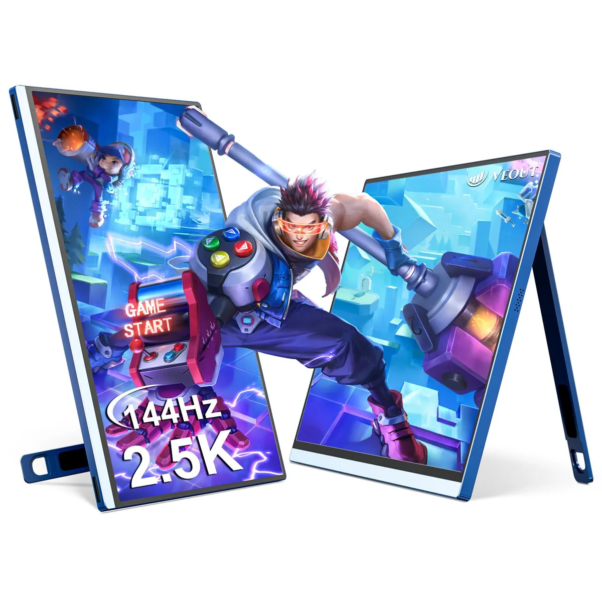 Vielgluck Vielgluck V1Pro 16" 2.5K 144Hz Portable Gaming Monitor (Blue) — Produktfoto