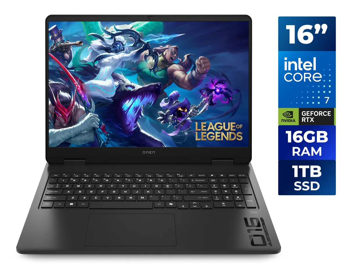 Shadow Black HP OMEN 16 inch gaming laptop closed lid matte finish