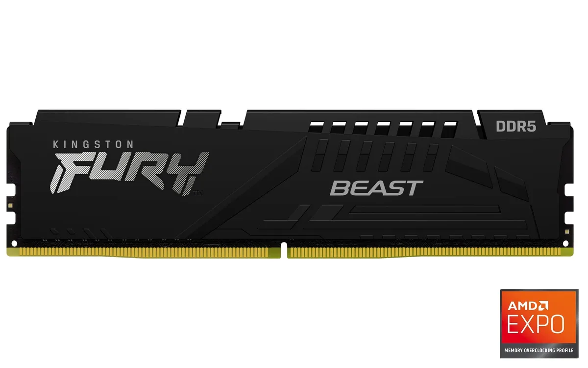 Kingston Technology Corp. Kingston Technology Corp. KF556C36BBE-64 FURY Beast 64GB DDR5 5600 CL36 desktop RAM — photo du produit