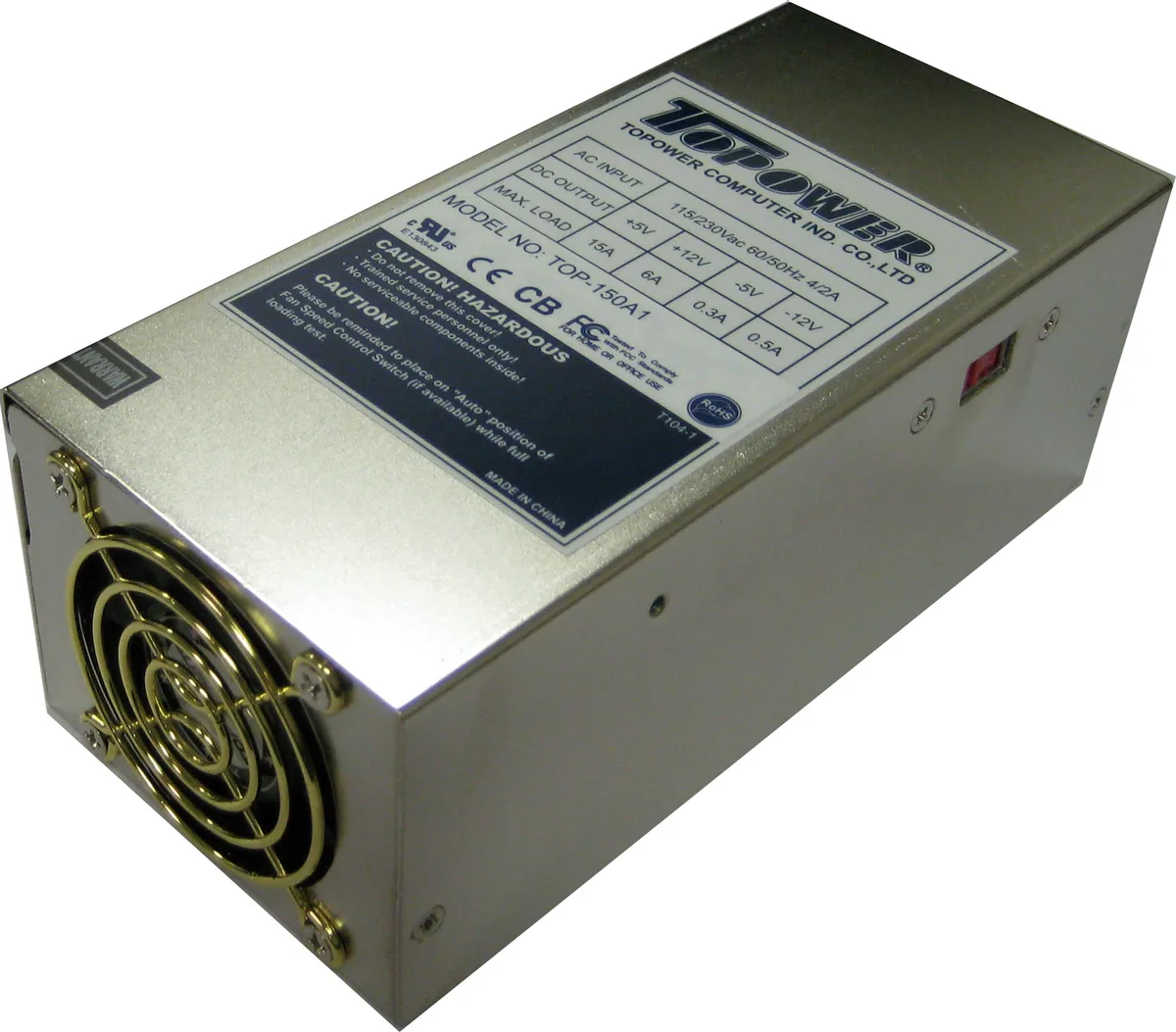 TOPOWER TOPOWER TOP-150A1 150W AT power supply — photo du produit