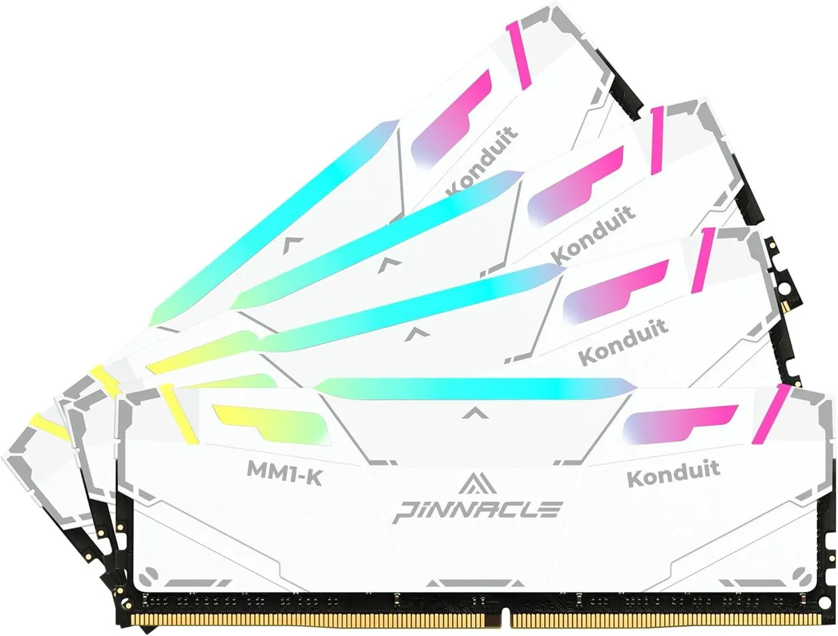 Timetec Timetec Pinnacle Konduit RGB 64GB Kit (4x16GB) DDR4 3200MHz White Desktop RAM — produktbild