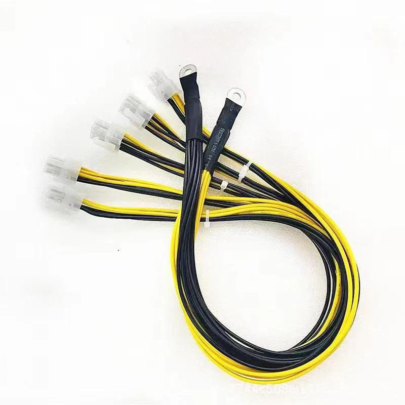 AFRNDK AFRNDK Miner Cable 6+2P 6P 12AWG 18AWG 8Pin 42cm Yellow 10PCS — photo du produit