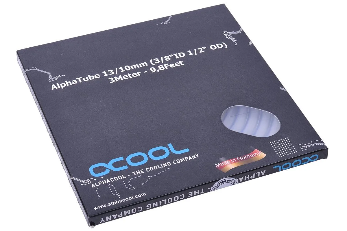 Alphacool Alphacool AlphaTube HF 13/10 UV Blue Transparent 3m 18418 — photo du produit