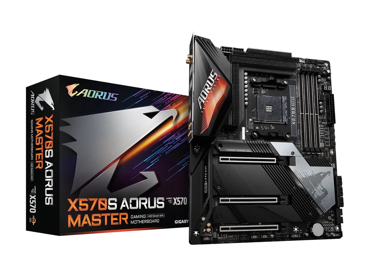 GIGABYTE GIGABYTE X570S AORUS MASTER AMD motherboard — Produktfoto