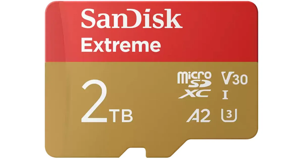 SanDisk SanDisk Extreme SDSQXAV-2T00-GN6MA 2TB MicroSD memory card — תמונת המוצר