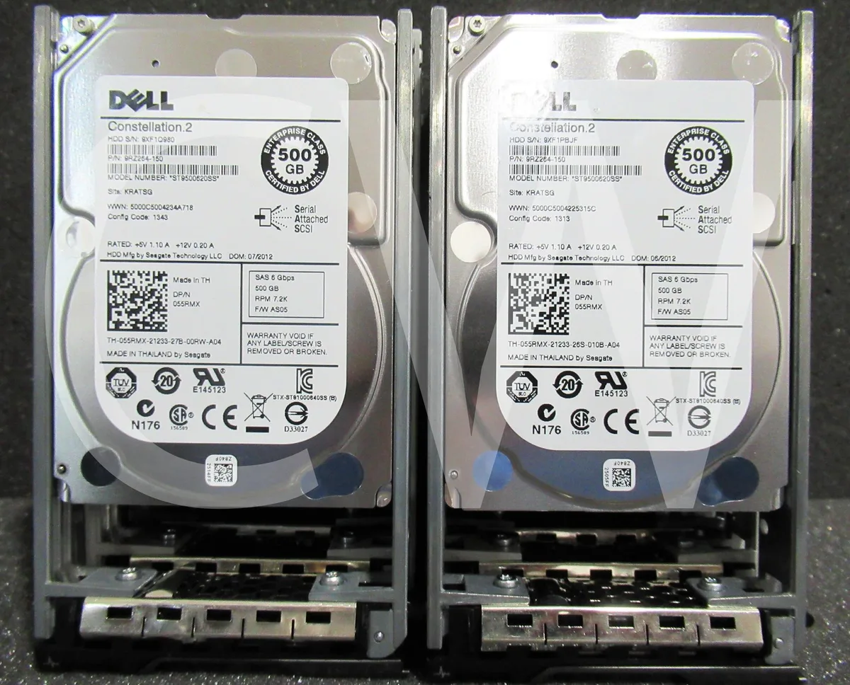 DELL DELL ST9500620SS 500GB 7200RPM SAS 64MB 2.5" internal hard drive — Produktfoto