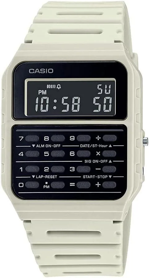 CASIO CASIO CA-53WF-8B Data Bank Watch White Resin — product photo