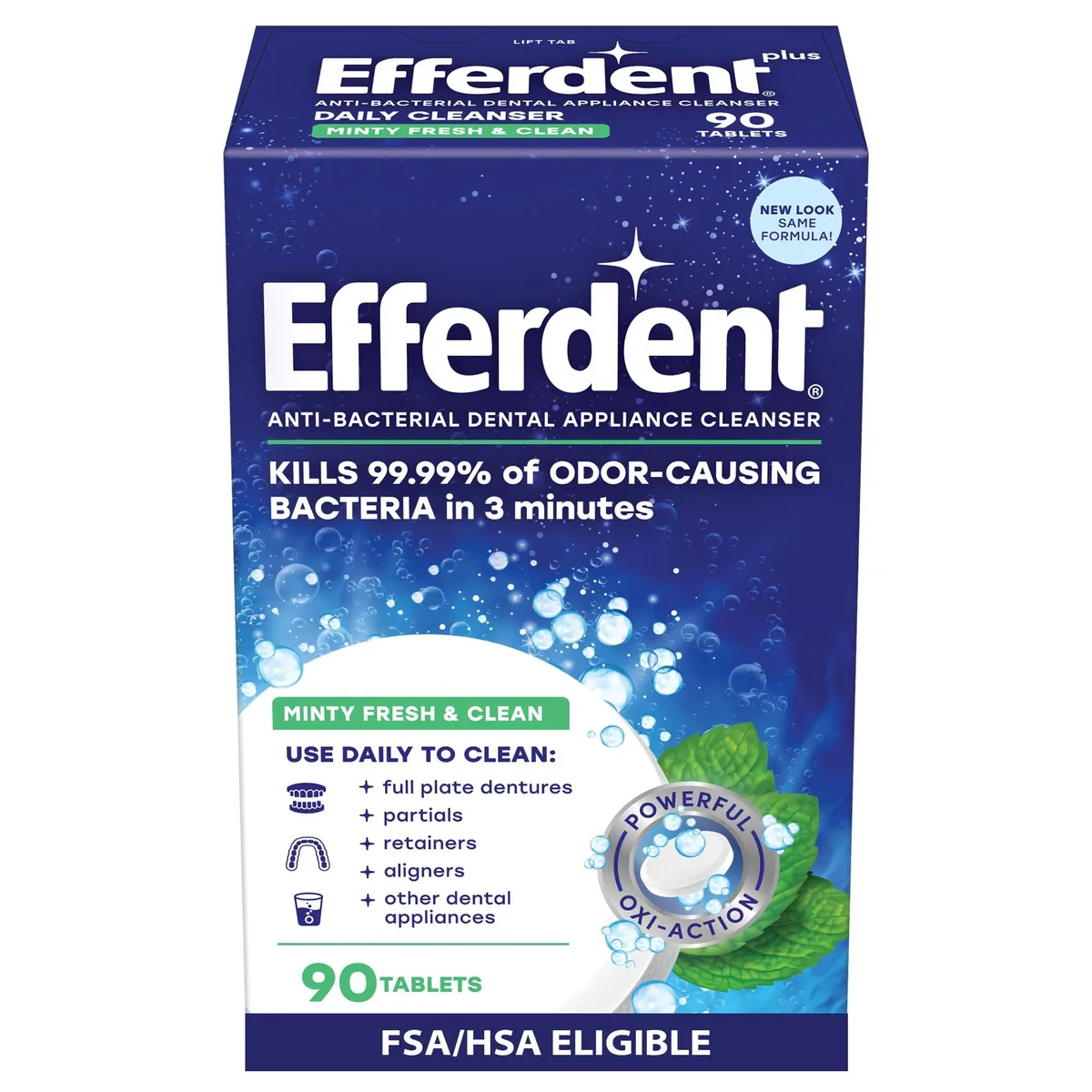  Waterpik Efferdent Care Kit, Cleanser &amp; Effergrip, 90 Count — product photo