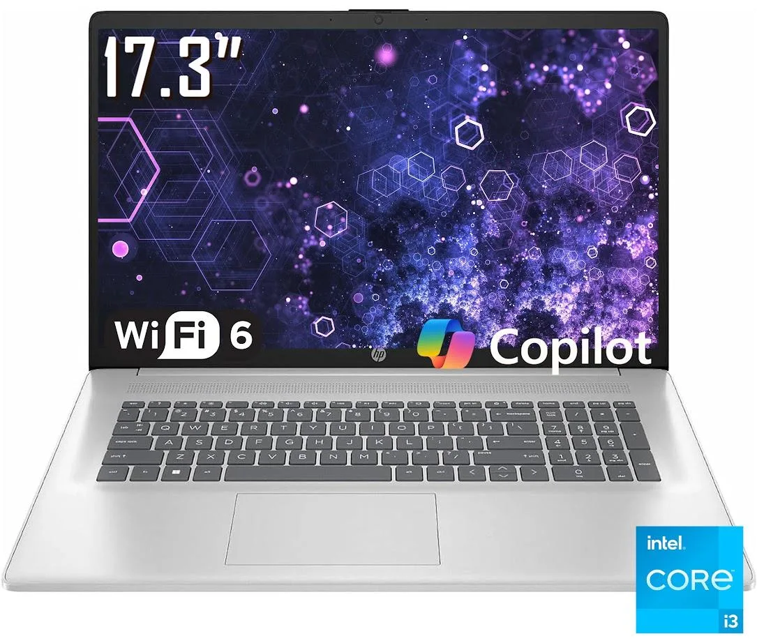 HP HP 17.3" Laptop Core i3-N305 32GB 1TB SSD Silver — product photo