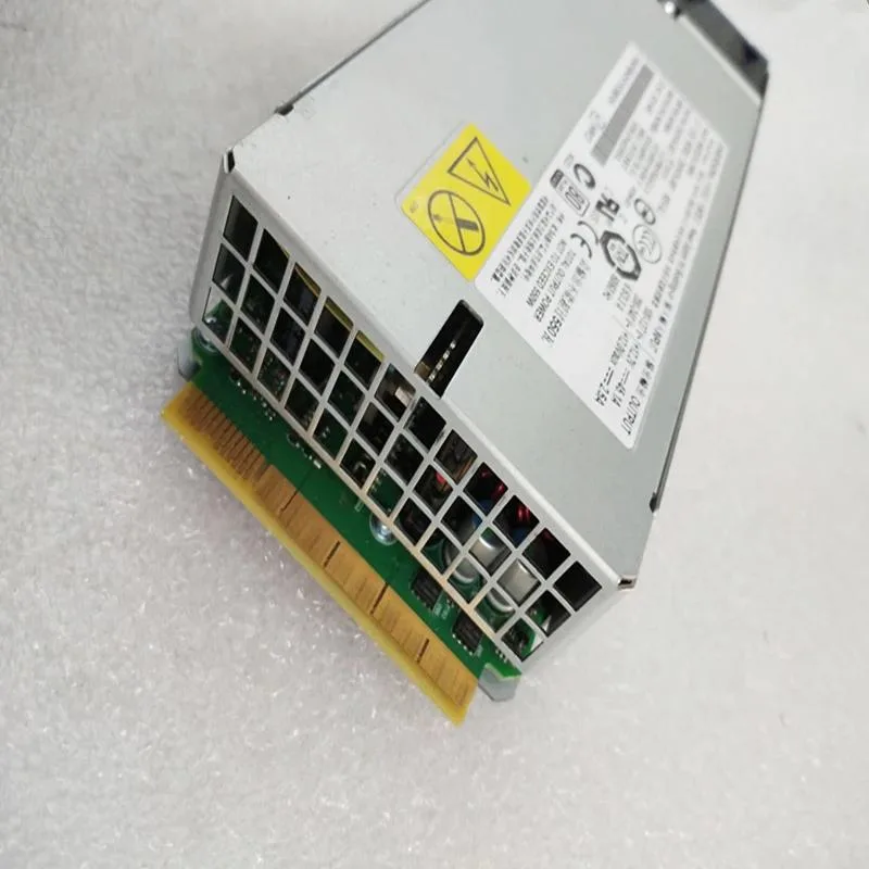 Rectangular ATX power supply unit with matte black finish and cooling fan grille