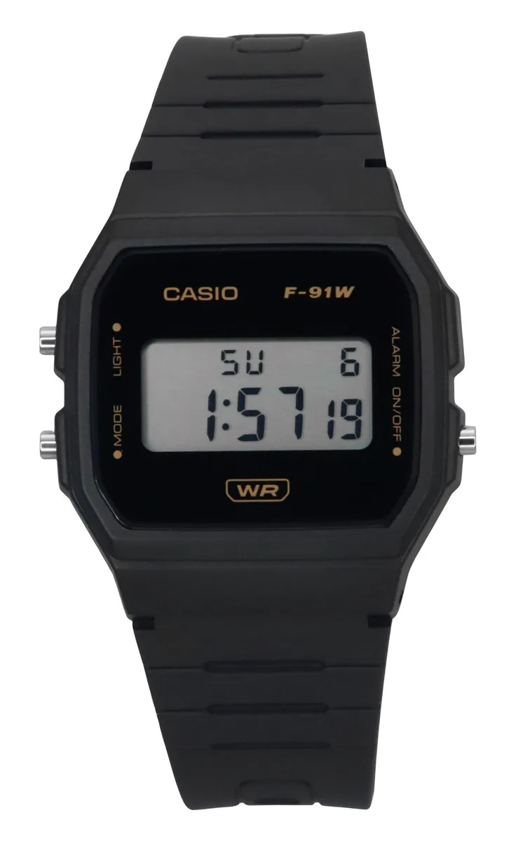 CASIO CASIO F-91WB-8A POP Digital Gray Bio Based Resin Strap Quartz Watch — product photo