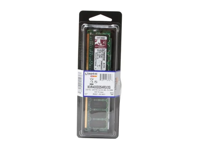 Green 240-pin DDR2 memory module with black chips and gold contacts