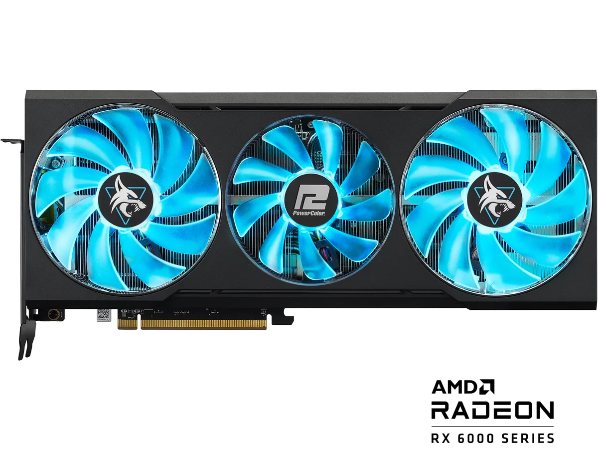 PowerColor PowerColor Hellhound Radeon RX 6700 XT 6700XT 12GBD6-3DHL graphics card — photo du produit