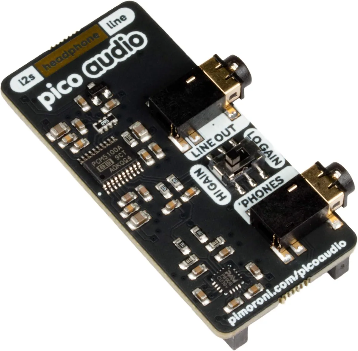 Pimoroni Pimoroni PIM544 PICO Audio Pack LINE-Out Headphone AMP development board — fotografie produktu
