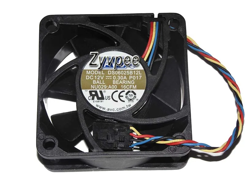 Zyvpee Zyvpee DS06025B12L 60mm 25mm 4-pin PWM case fan — ürün fotoğrafı