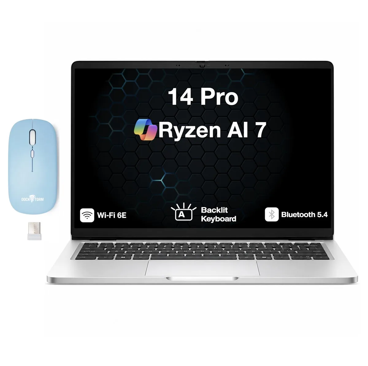 DELL Dell Pro 14 AI laptop Ryzen AI 7 350 32GB DDR5 2TB Radeon 860M 14.0" WUXGA — photo du produit