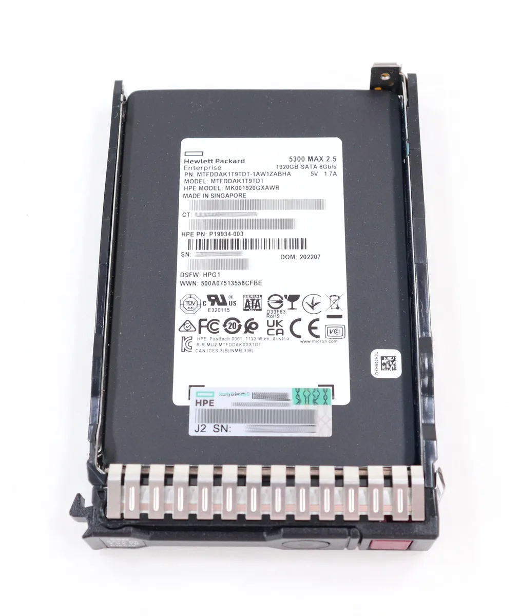HP HP Micron 1.92TB MTFDDAK1T9TDT SATA 2.5" internal SSD P19934-003 — product photo