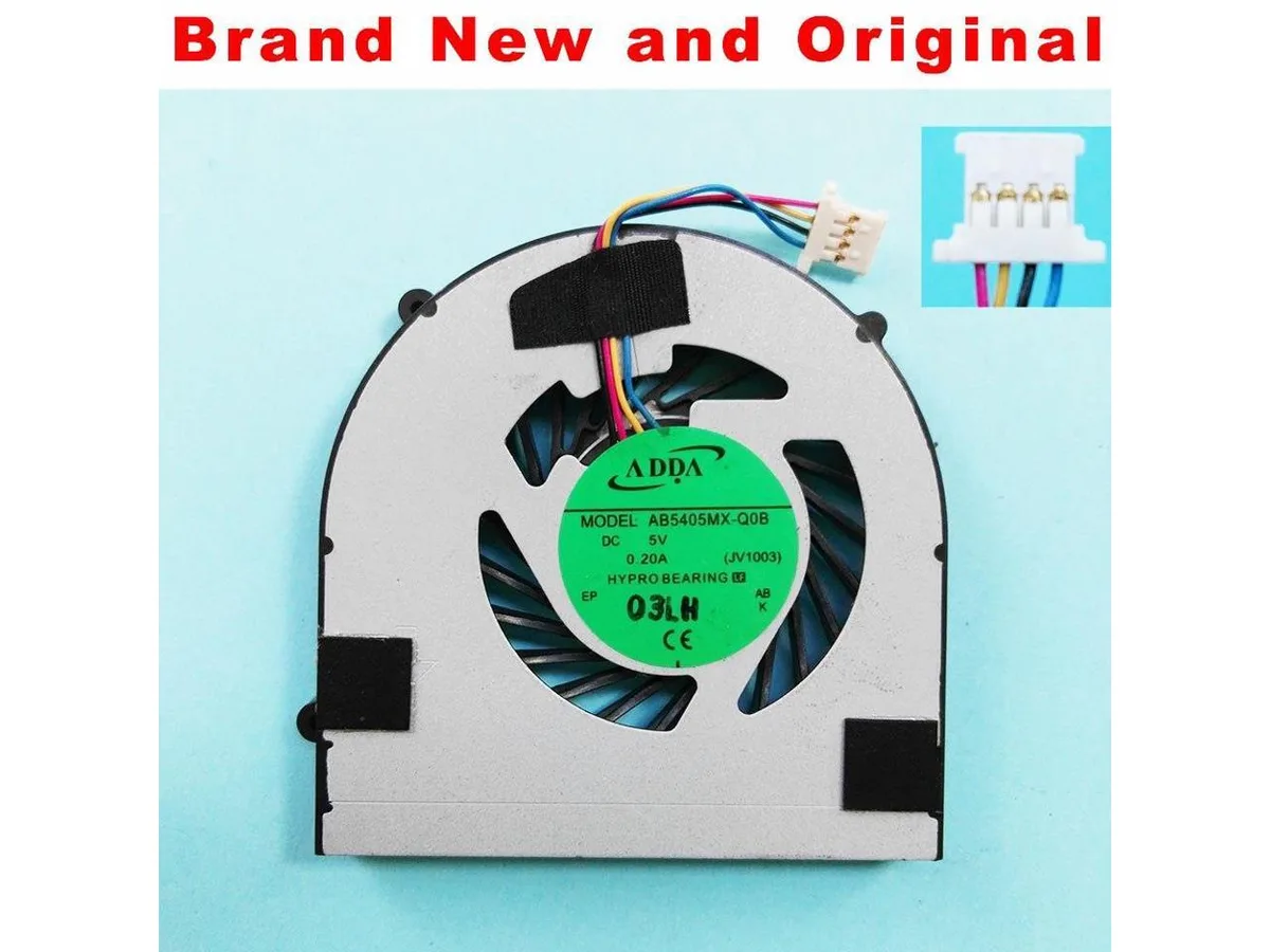 Small black plastic CPU cooling fan with wire grille and cable connector