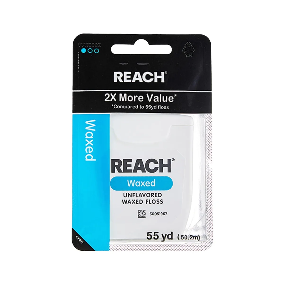  Reach 200921303 Unflavored Waxed Dental Floss 55 yd — product photo