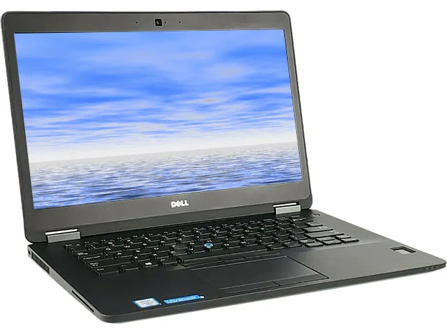 Refurbished silver Dell Latitude E7470 14-inch laptop, closed lid