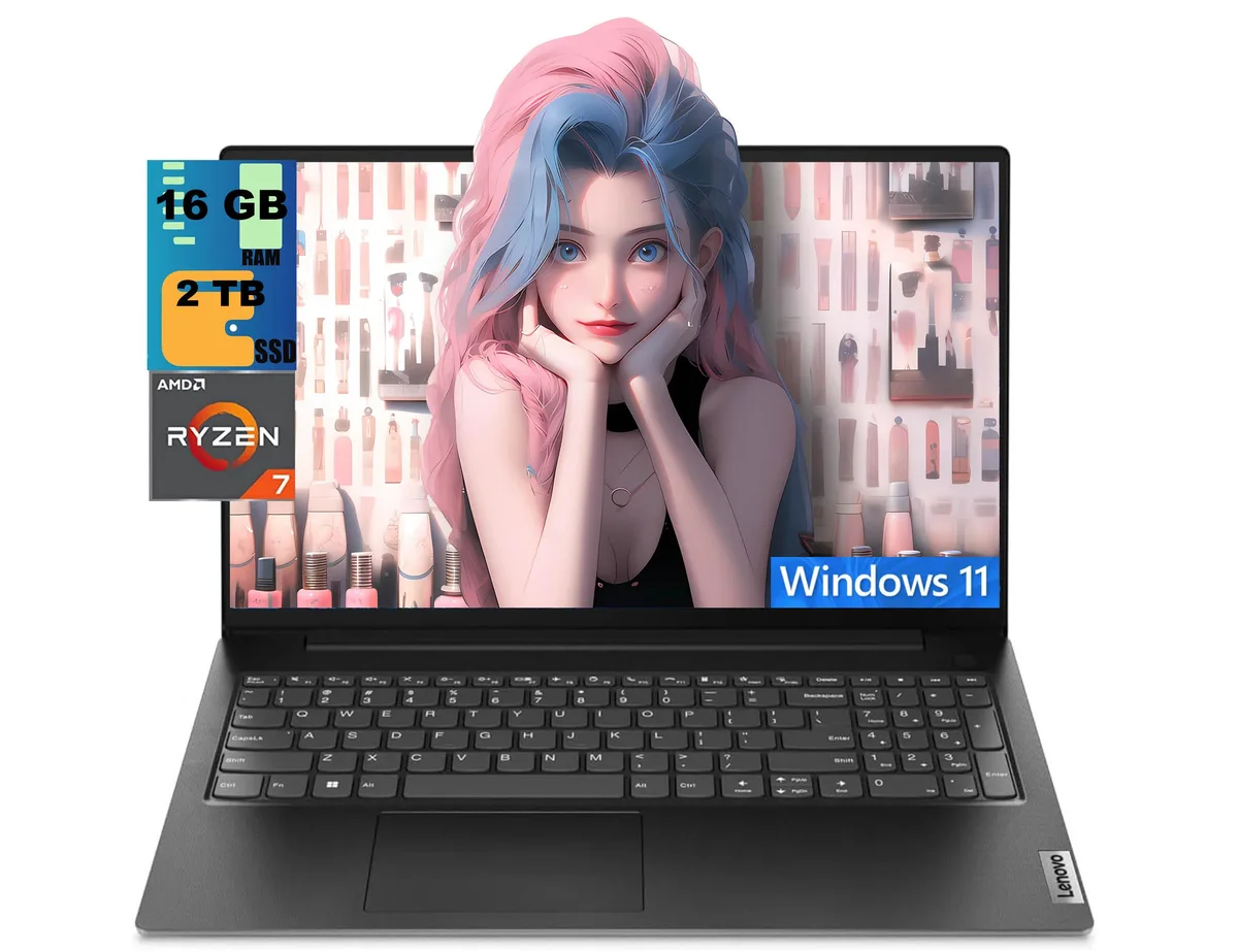 Lenovo Lenovo V15 laptop Ryzen 7 7730U 16GB 2TB SSD 15.6" FHD — photo du produit