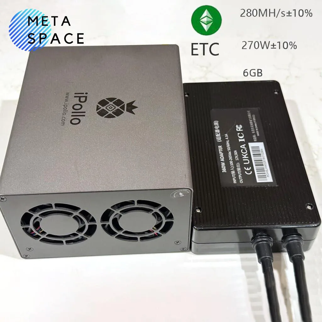 Compact white box miner with front vents and status lights