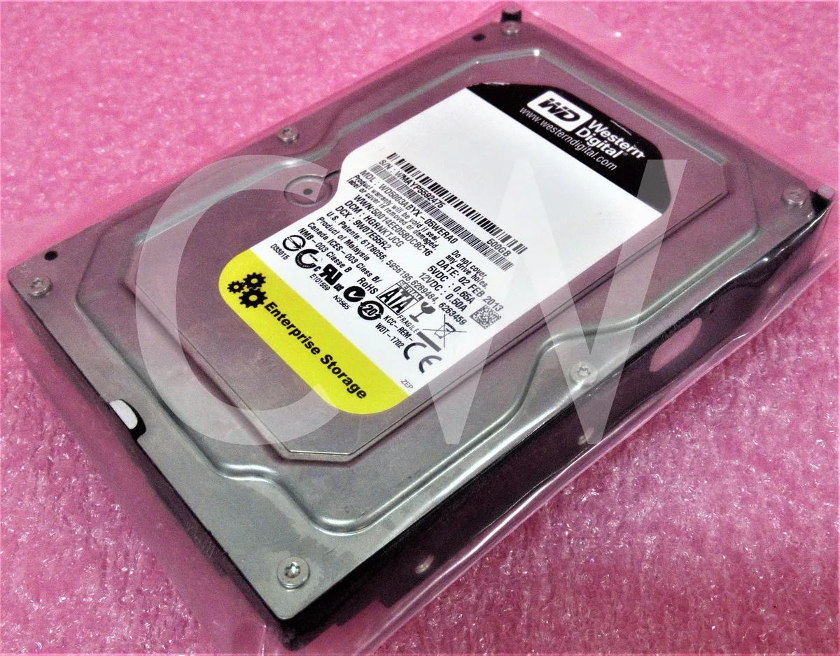 Silver 3.5 inch SATA hard drive bare unit