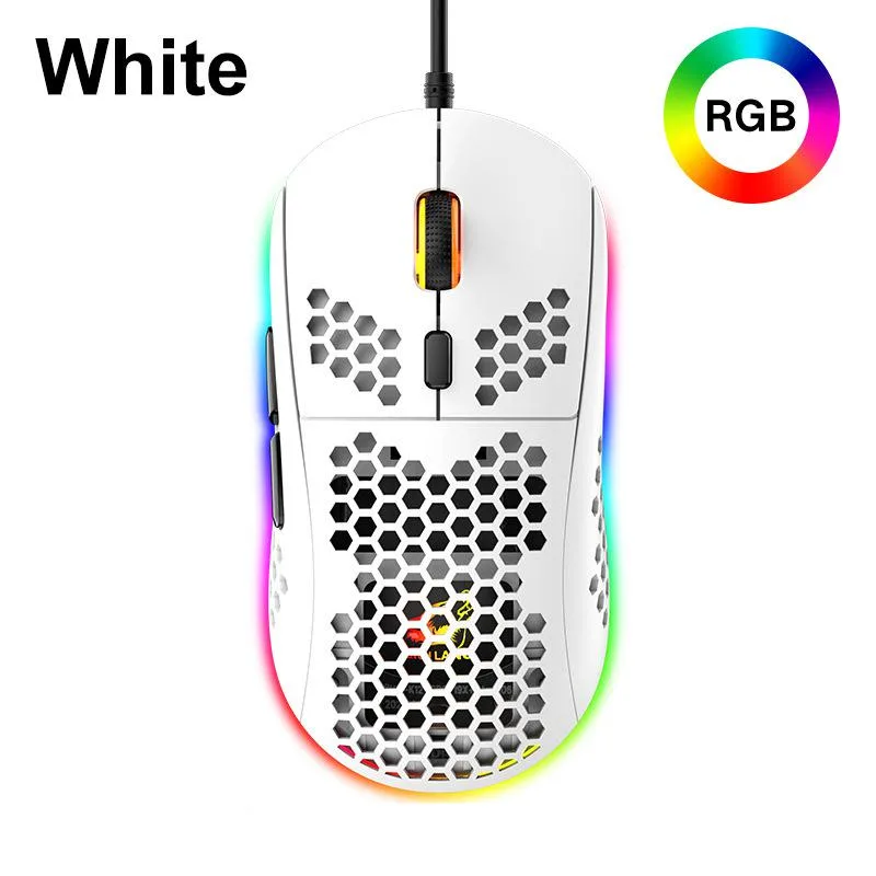 SPTUO SPTUO M8 Gaming Mouse Wired 6400 DPI White — Produktfoto