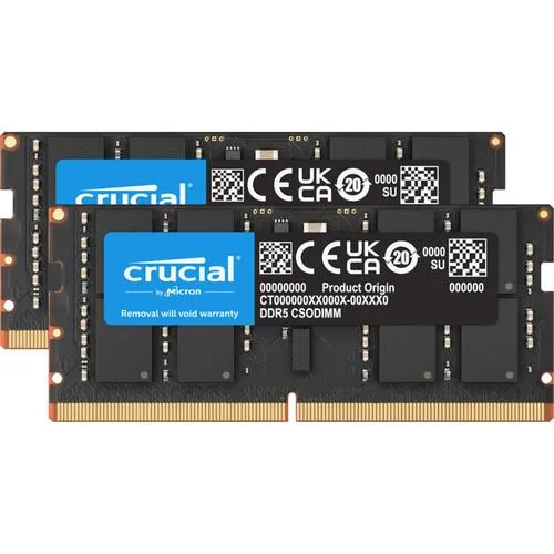 Crucial Crucial 32GB (16GBx2) DDR5-6400 CSODIMM laptop RAM — снимка на продукта