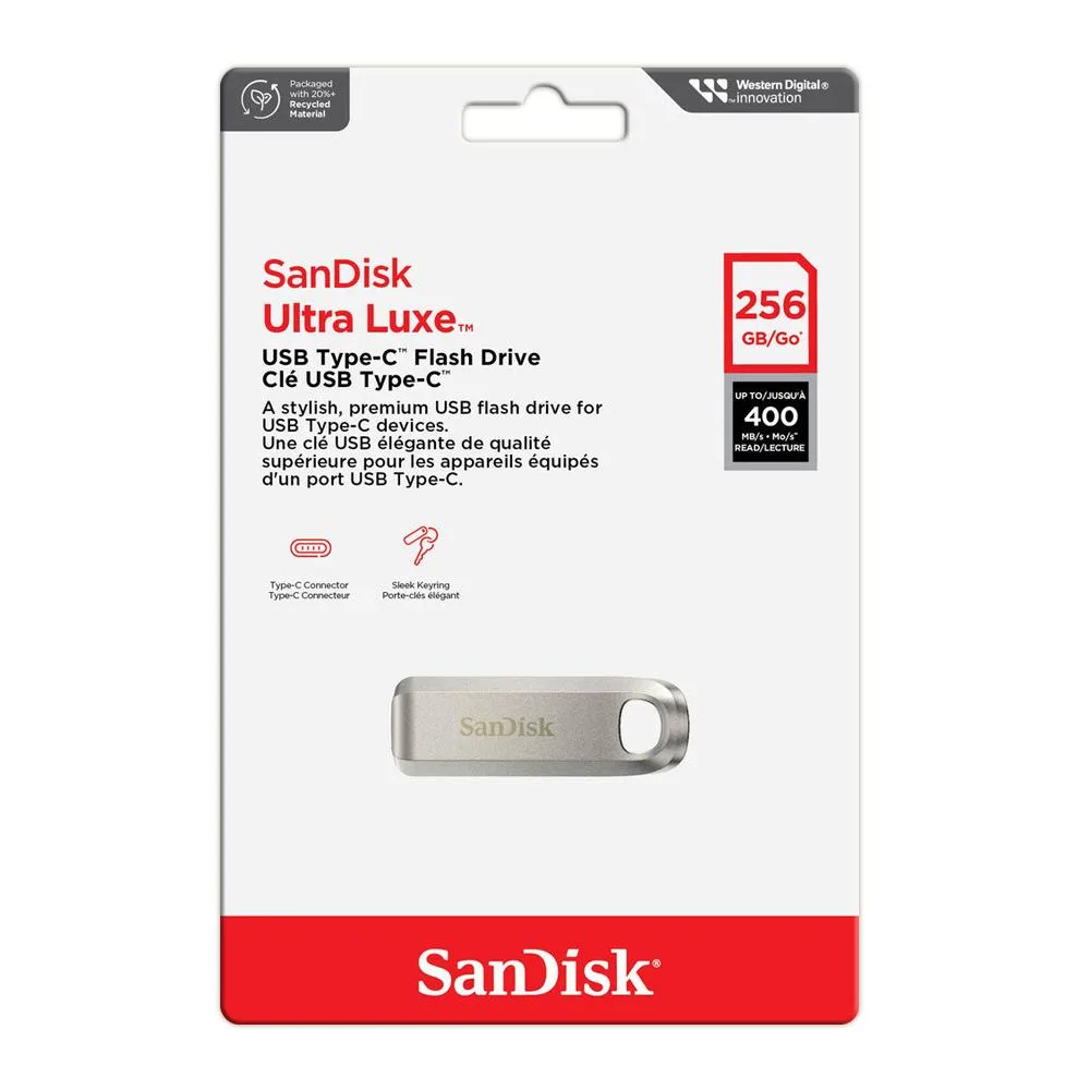 SanDisk SanDisk Ultra Luxe USB Type-C Flash Drive 256GB USB 3.2 Gen 1 400MB/s — снимка на продукта