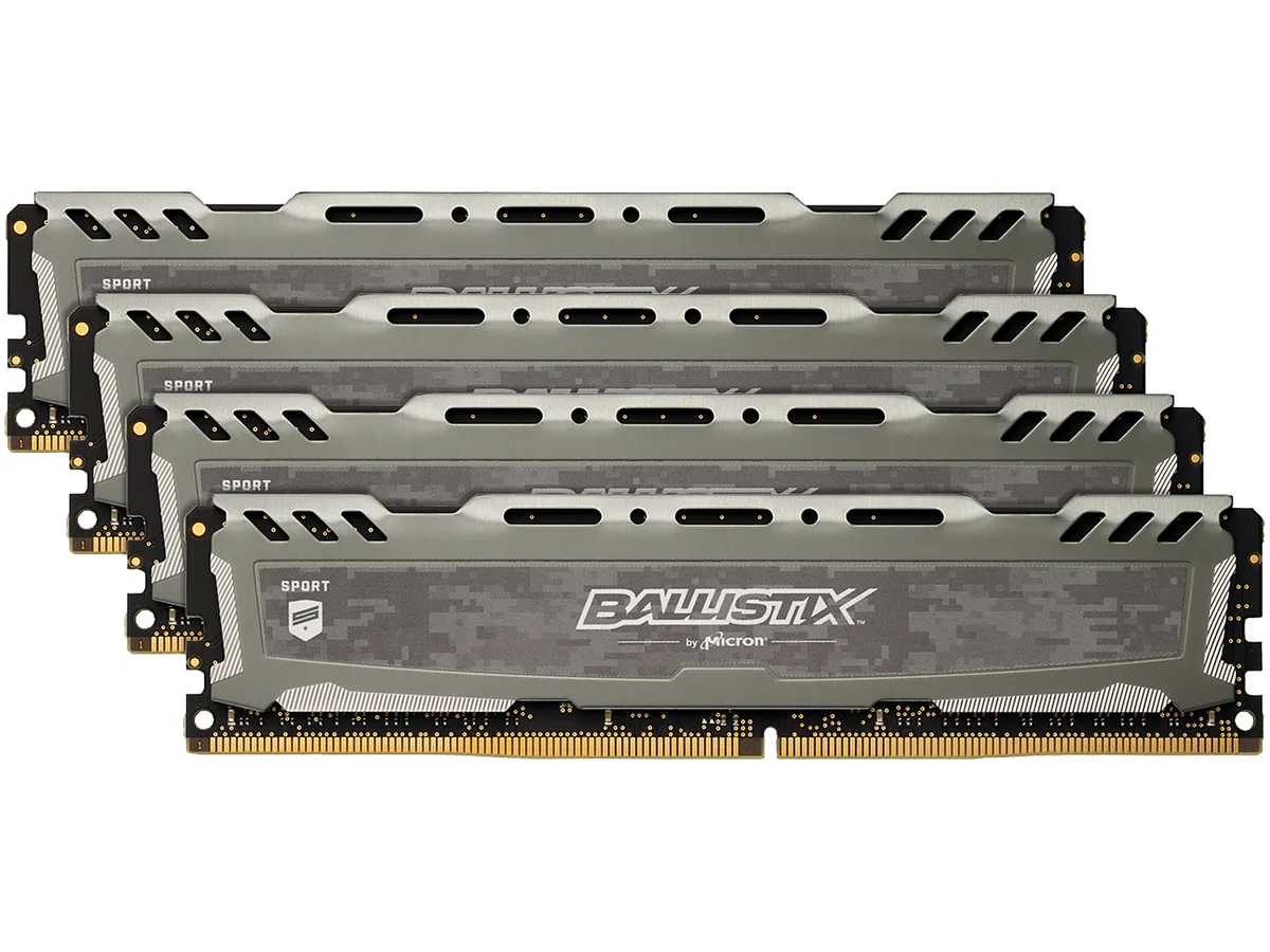 Ballistix Ballistix Sport LT BLS4K4G4D240FSB 16GB (4×4GB) DDR4 2400 desktop RAM — product photo
