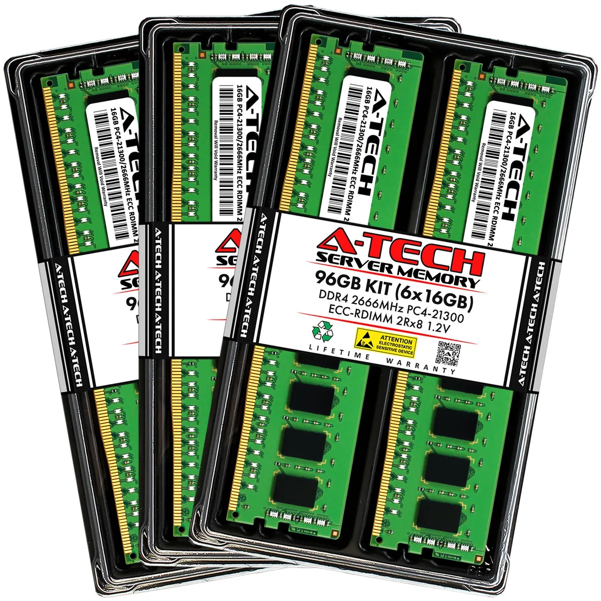 A-Tech A-Tech 96GB (6x16GB) DDR4 2666 ECC RDIMM Mac Pro 2019 memory upgrade — fotografia produktu