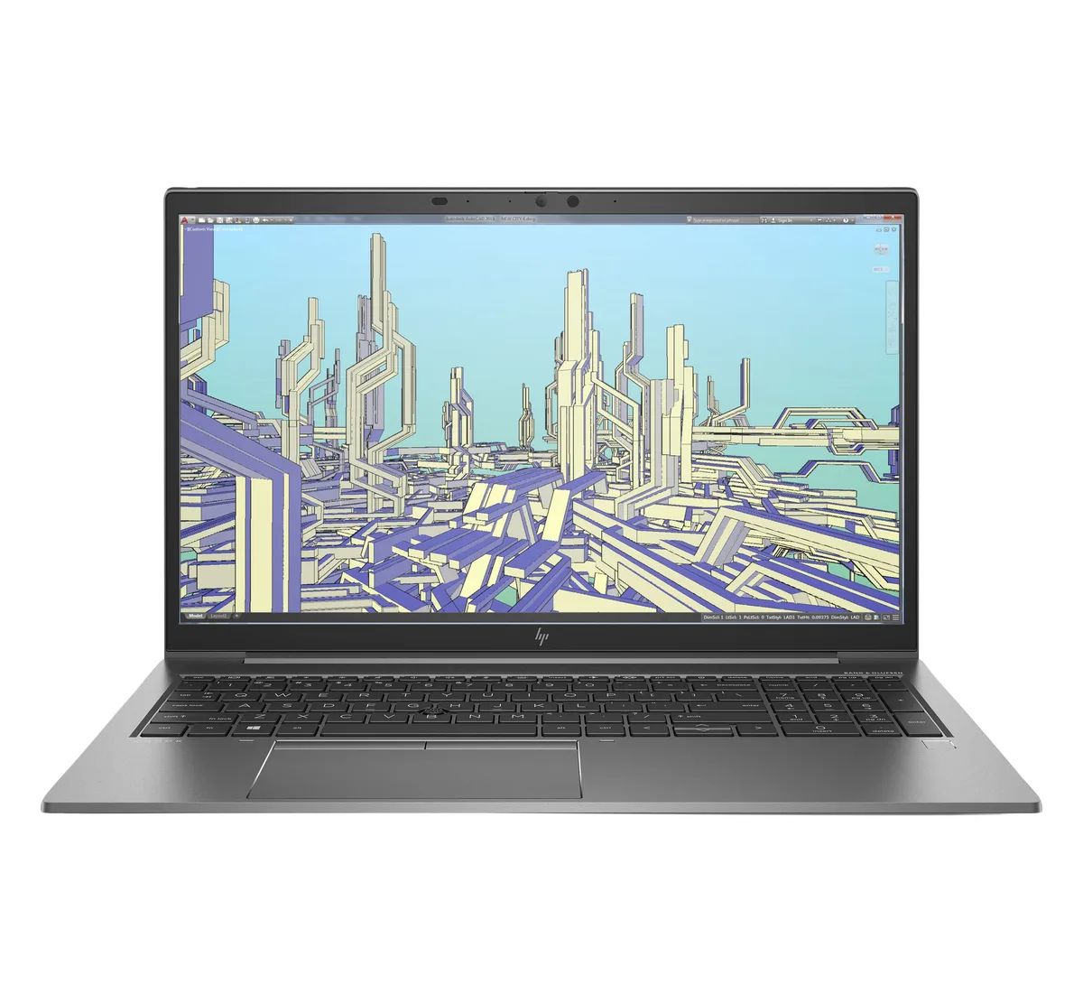 Silver HP ZBook Firefly 15 G8 laptop, 15.6 inch non-touch screen, thin light form factor