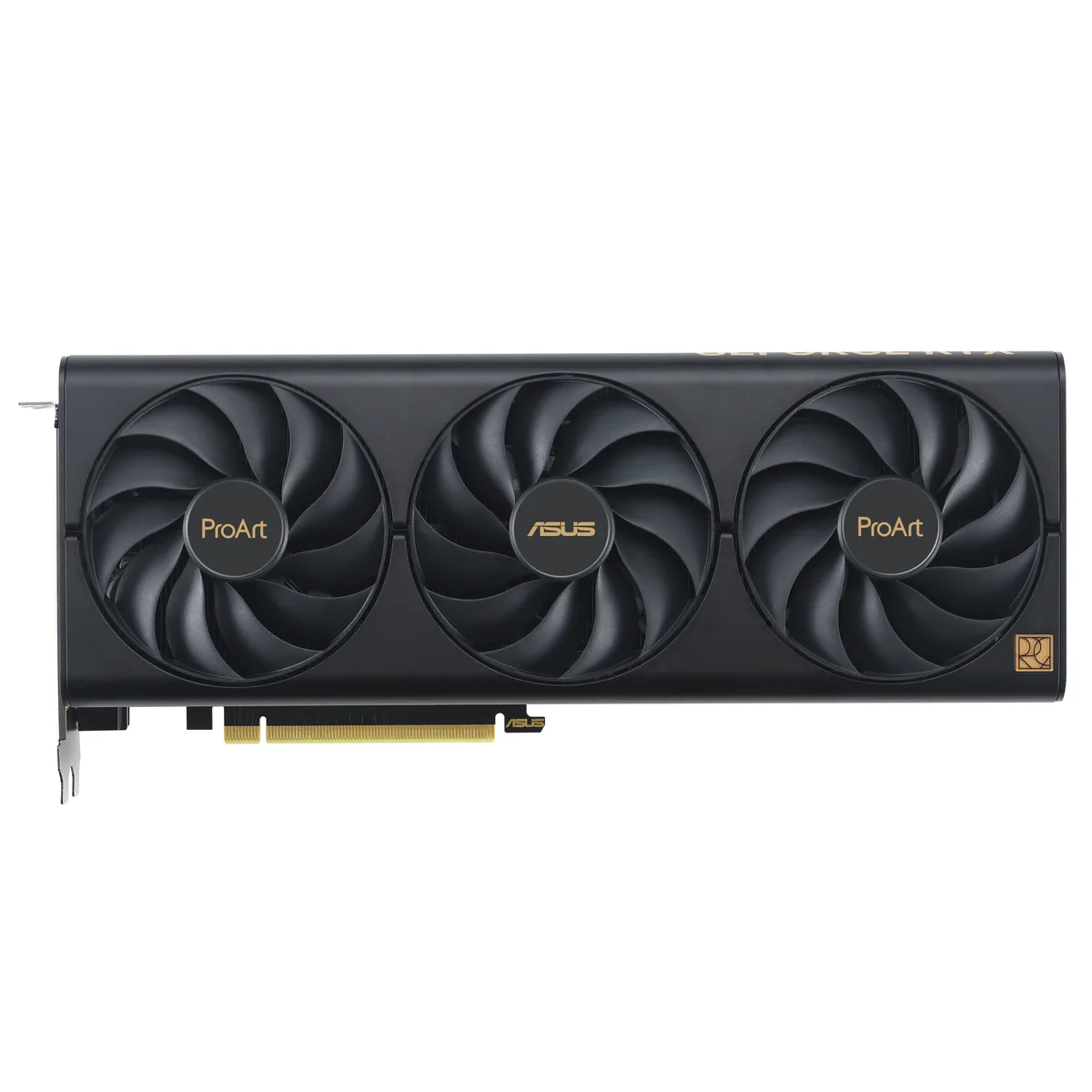 ASUS ProArt GeForce RTX 4070 SUPER graphics card with triple fans and 2.5-slot cooler