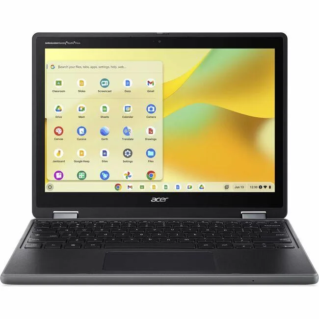 Acer America Acer America NX.JHYAA.003 Chromebook Spin 512 R857T 12.2" WUXGA 60Hz Intel N150 8GB 64GB Black — photo du produit